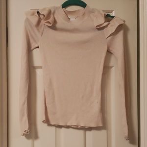 H&M open shoulder sweater top